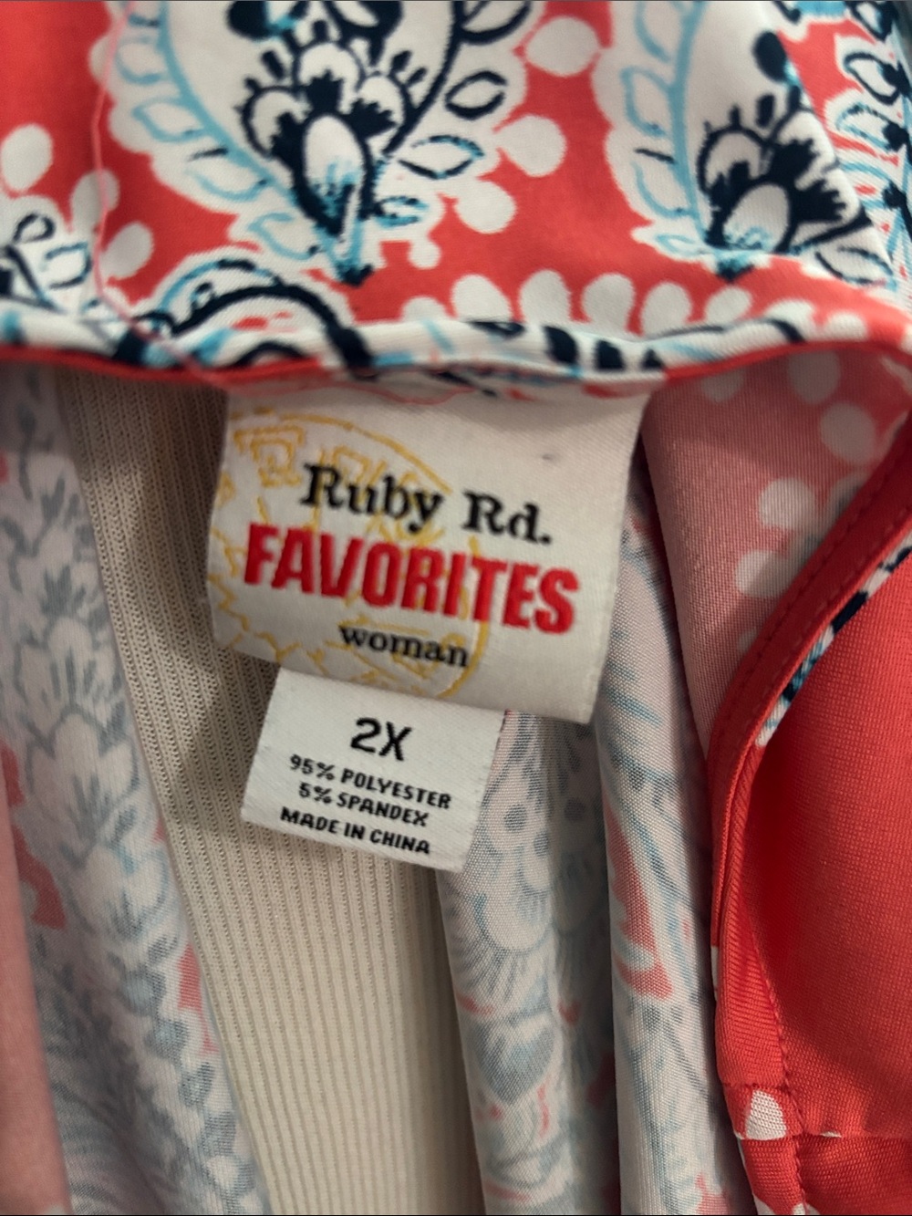 Ruby Rd. Favorites Coral Knit Dress - Picture 4 of 4